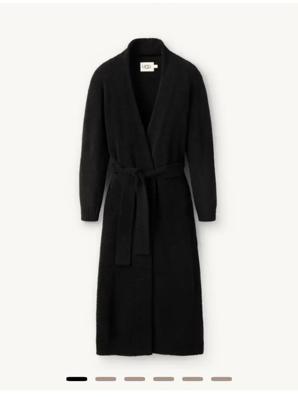 UGG Lenny Robe II Black Size Medium